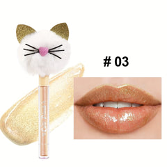 Cat Head Lip Gloss Moisturizing Lip Honey Waterproof Makeup