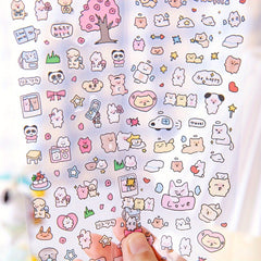 1pc PET Flash Film Gukat Stickers 6 7In 2 8In Cartoon Decoration Stick