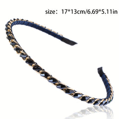 Crystal Metal Buckle Headbands with Sparkling Hair Accessories