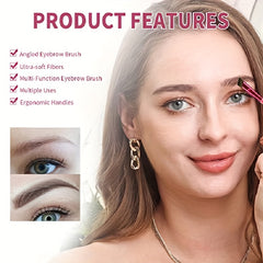 4D Hair Contouring Eyebrow Brush + Gel Powder Dark Brown