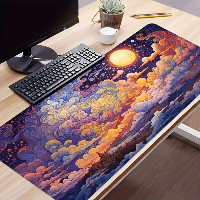 Dreamy Cloud Desk Mat Large Gaming Mouse Pad E Sports Office Keyboard Pad