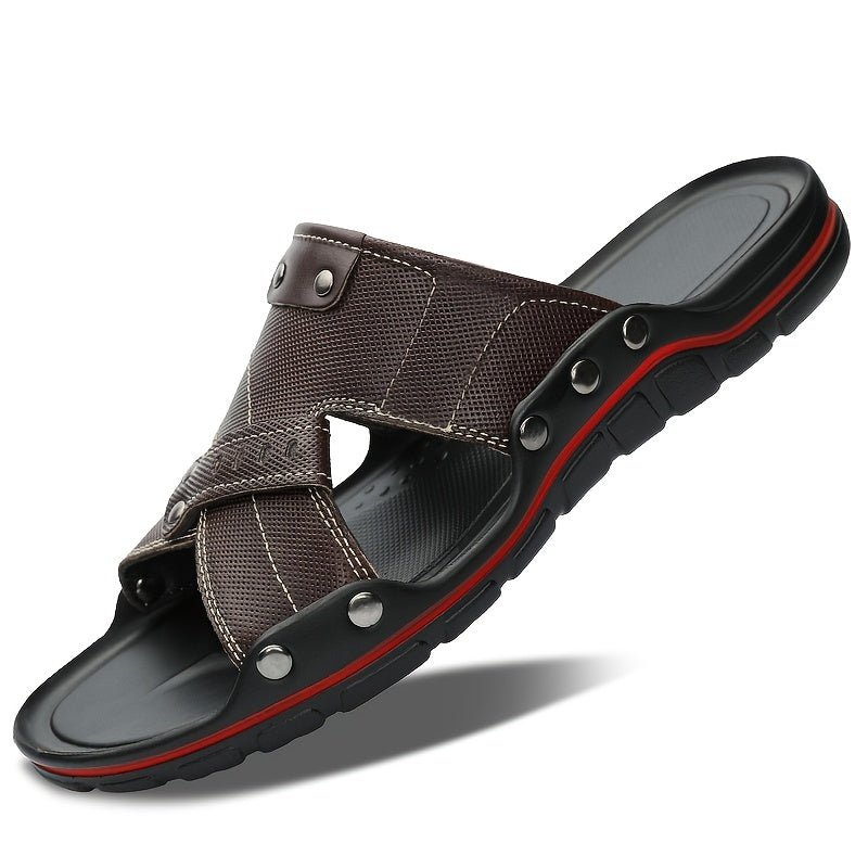 Men's Lightweight Slides Slippers House Shoes Comfortable Non Slip Sandals
