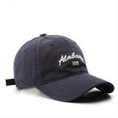 Letter Embroidery Cotton Baseball Cap Solid Hip Hop Sun Hat