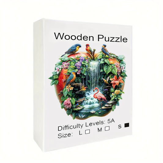 Wooden Puzzle Bird World Animal Shape Jigsaw High Difficulty Brain Teaser