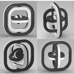 3D Infinite Flip Fidget Spinner Stress Relief Toy PVC Material