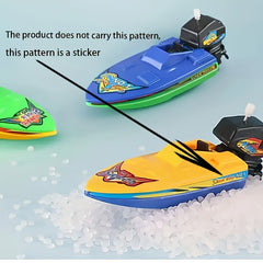 Spring Speedboat Toy for Kids, Ages 3+, Pool and Bathtub Fun