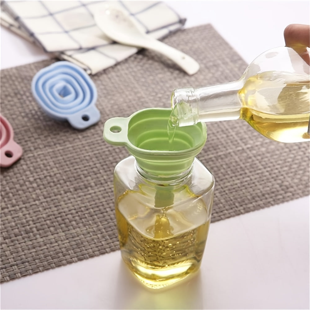 3pcs Foldable Funnel Silicone Collapsible Funnel Kitchen Small Funnel