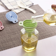 3pcs Foldable Funnel Silicone Collapsible Funnel Kitchen Small Funnel
