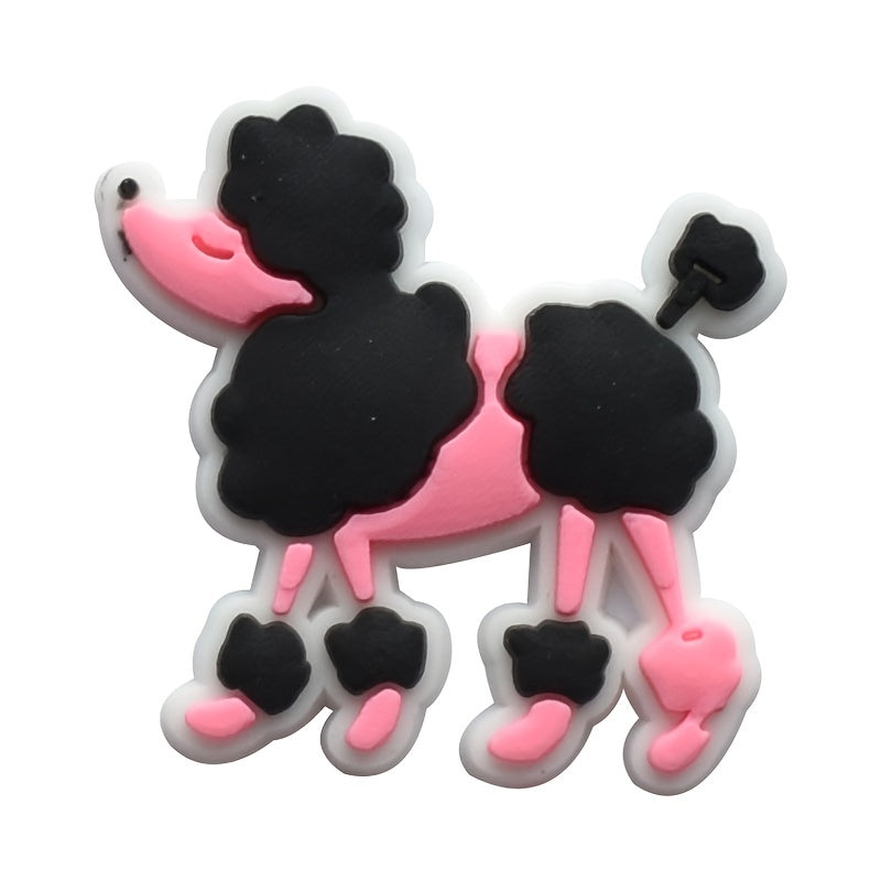 26pcs Pink Shoe Charms for Clogs Sandals - PVC Shoe Accessories for Party Favors