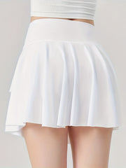 Quick Dry Active Skirt Fitness Tennis Skort Women's Activewear