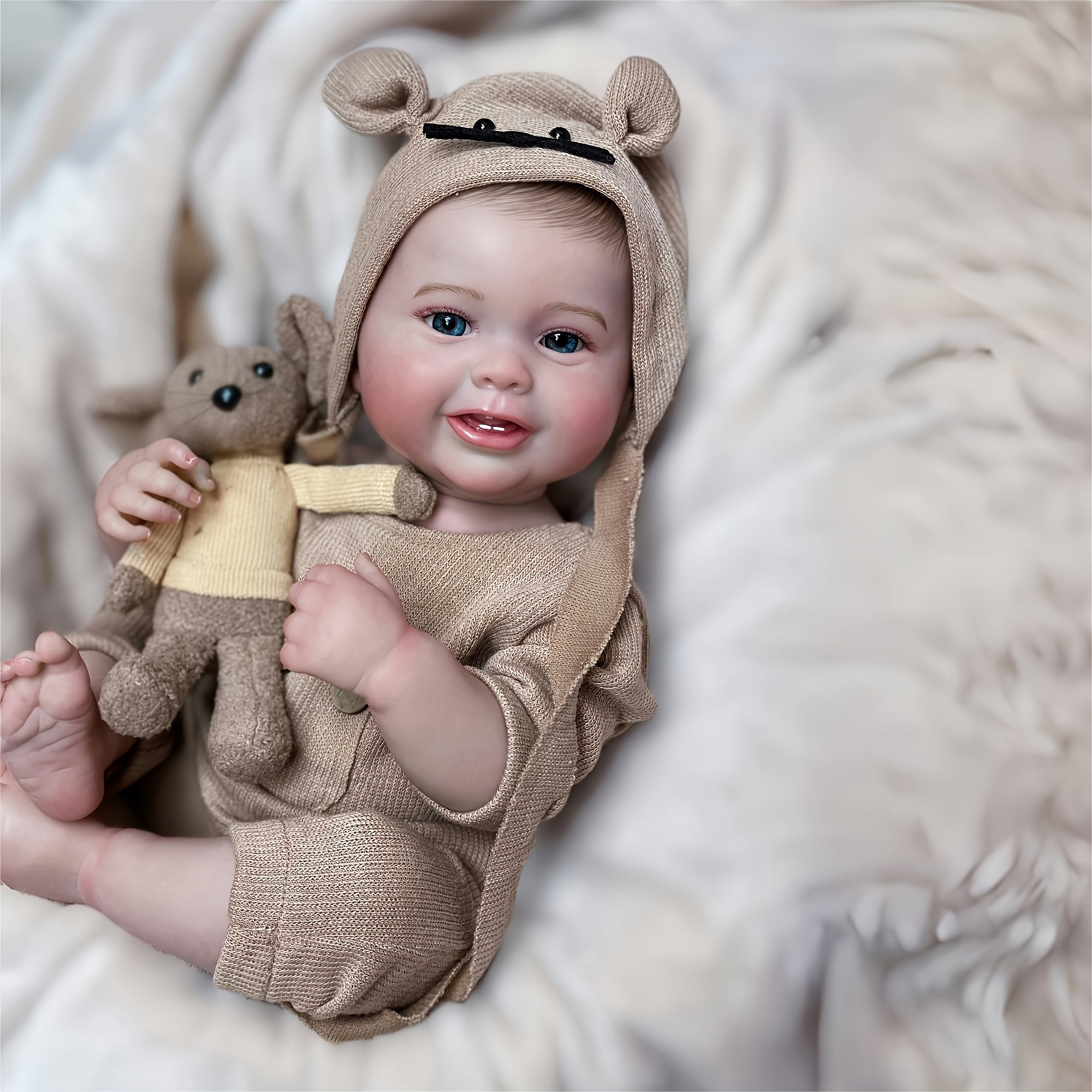 Waterproof Smiling Boy Reborn Dolls - Perfect for Birthday