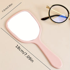 Handheld Makeup Mirror with Handle - Portable Beauty Mirror
