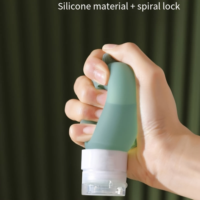 3pcs Silicone Travel Bottles Toiletries 60 90ml Leak Proof Refillable
