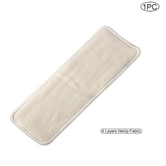 4 Layers Hemp Fabric Nappy Inserts for Baby Cloth Diaper