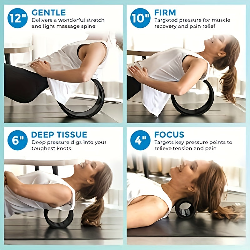 3pcs Yoga Stretching Wheel for Body Bending Muscle Relaxation