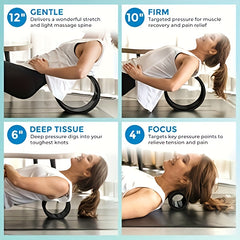 3pcs Yoga Stretching Wheel for Body Bending Muscle Relaxation