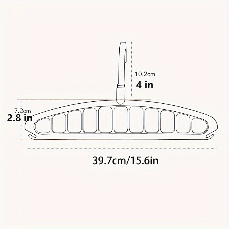 Foldable Heavy Duty Clothes Hanger Household Space Saving Organizer