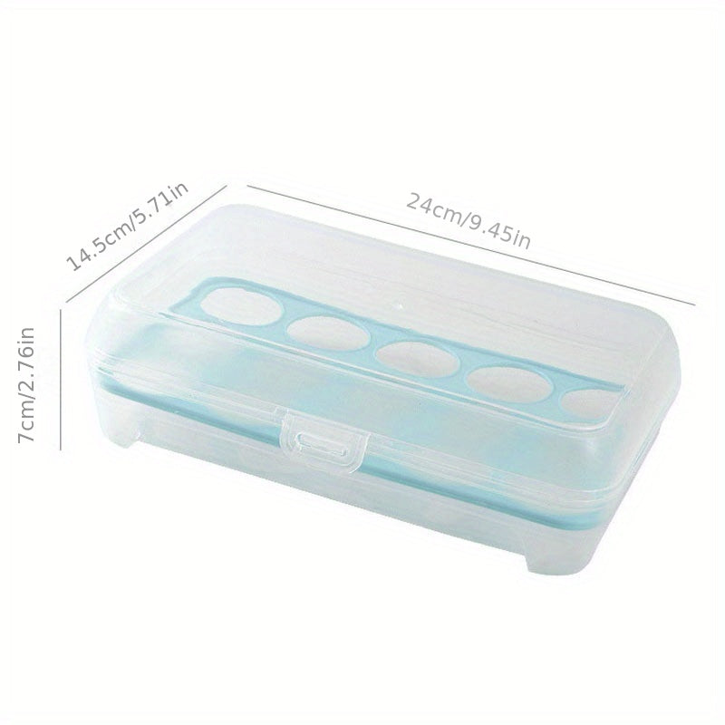 15 Grids Egg Storage Box With Lid Durable Reusable Anti Drop Container