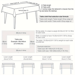 Flower Print Tablecloth Polyester Rectangular Lace Tablecloth