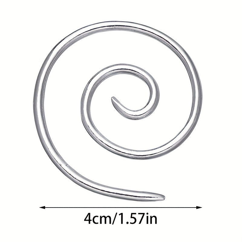 2pcs Spiral Cable Knitting Needle Circular Yarn Sewing Bent Tapestry Needles