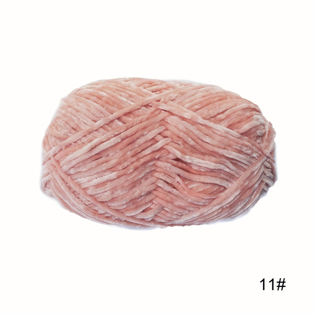 3pcs Chenille Yarn 100% Polyester Soft Comfortable Yarn for Knitting Crochet
