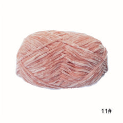 3pcs Chenille Yarn 100% Polyester Soft Comfortable Yarn for Knitting Crochet