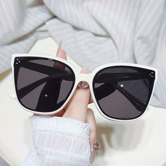 Cat Eye Square Sunglasses Rivet UV400 Sun Shades For Driving