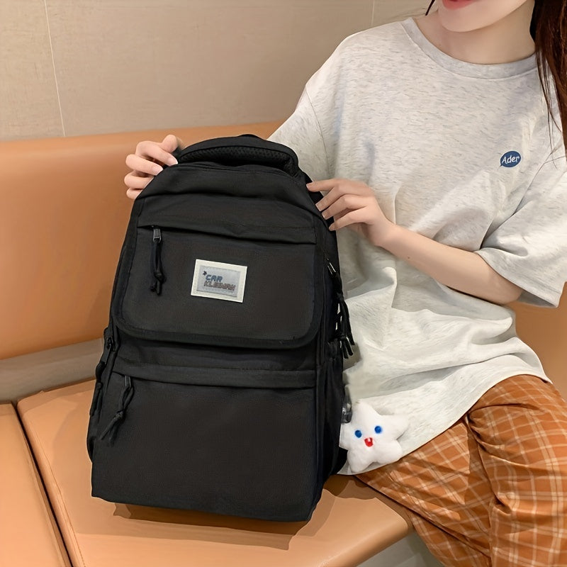 Large Capacity Zipper Backpack School Bag