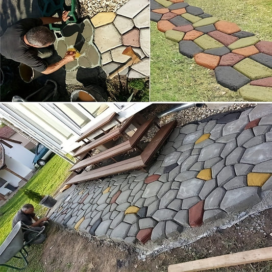 Cement Paving Mold Flower Brick Embossed Floor Gardening Paving Mold