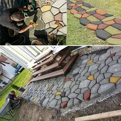 Cement Paving Mold Flower Brick Embossed Floor Gardening Paving Mold