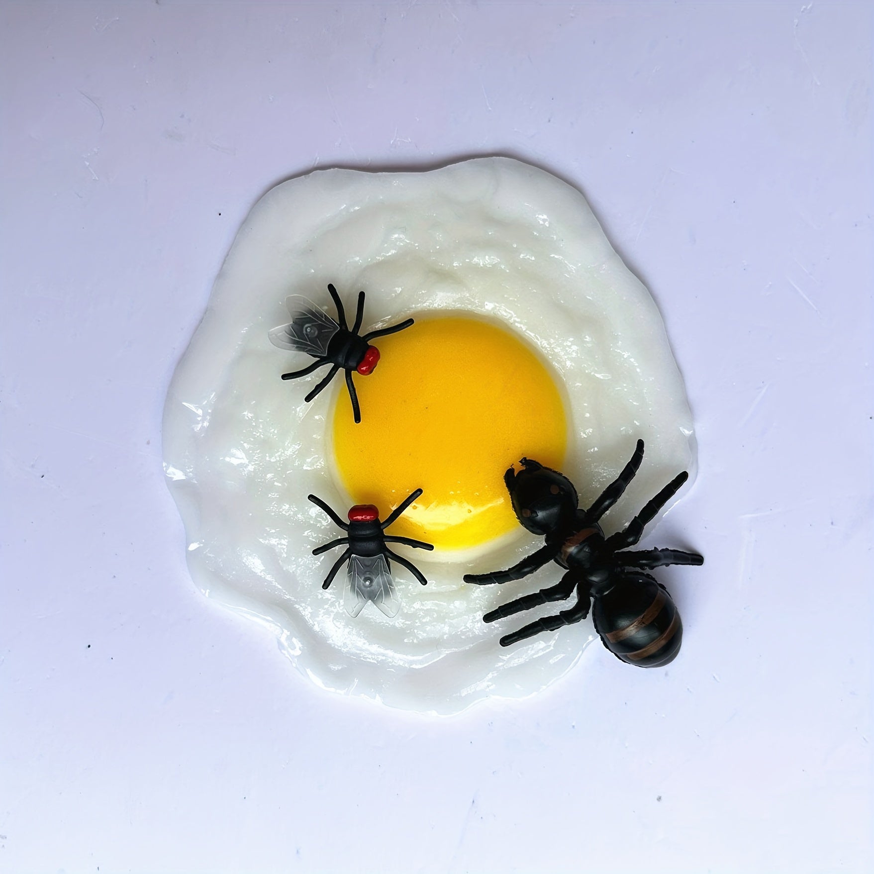 Egg Yolk King Simulation Sun Egg Flour Fried Egg TPR Soft Glue Egg Toy