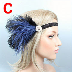 Feather Headband for Prom Halloween Party Mother's Gift