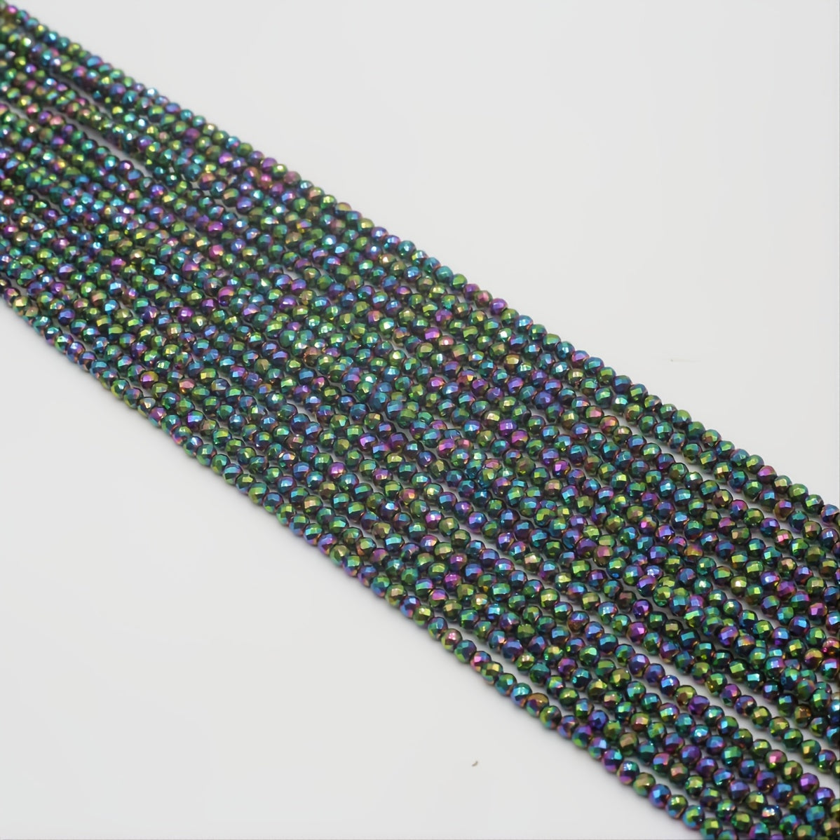 Green Point Cut Bead Beaded 38 Cm 14 9'' Stone Faceted Loose Gemstone Bead