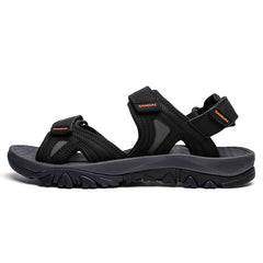 Men's Non Slip Hook And Loop Sandals Durable Quick Dry Closed Toe Beach Shoes