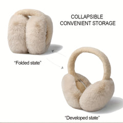 Winter Thermal Ear Warmers Plush Fleece Earmuffs Soft B