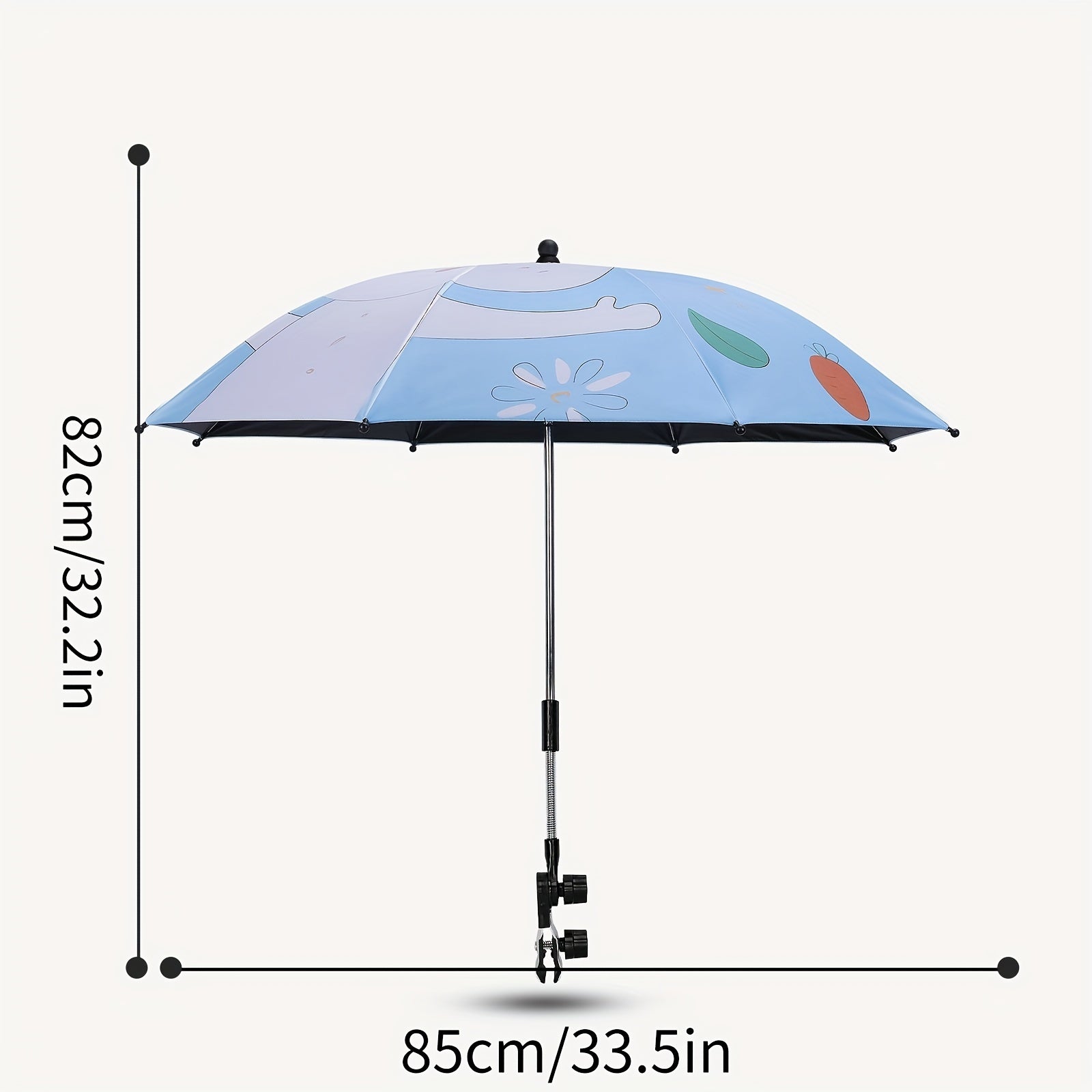 Baby Stroller Parasol Sunshade Outdoor Rain Umbrella