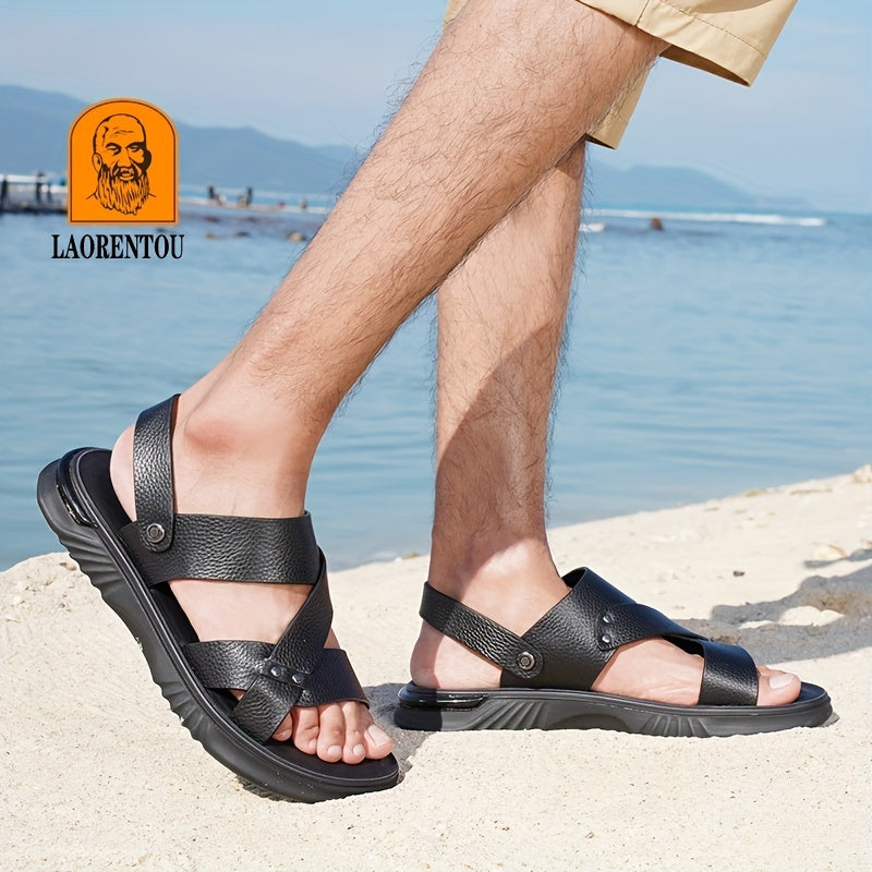 Men's Leather Outdoor Casual Sandals