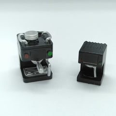 2pcs Mini Dollhouse Coffee Machine, DIY Kitchen Decor Accessory