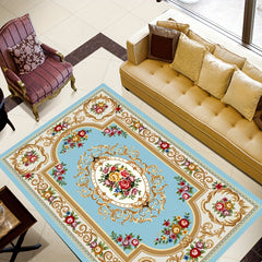 Boho Anti Fatigue Kitchen Rugs Flowers Pattern Carpet Vintage Absorbent Non Slip