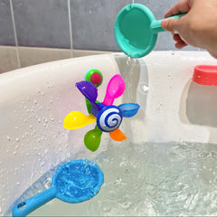 Colorful Kids Bath Windmill Toy with Water Sprinkler