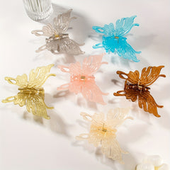 Acrylic Butterfly Hair Claw Shark Claw Ponytail Holder