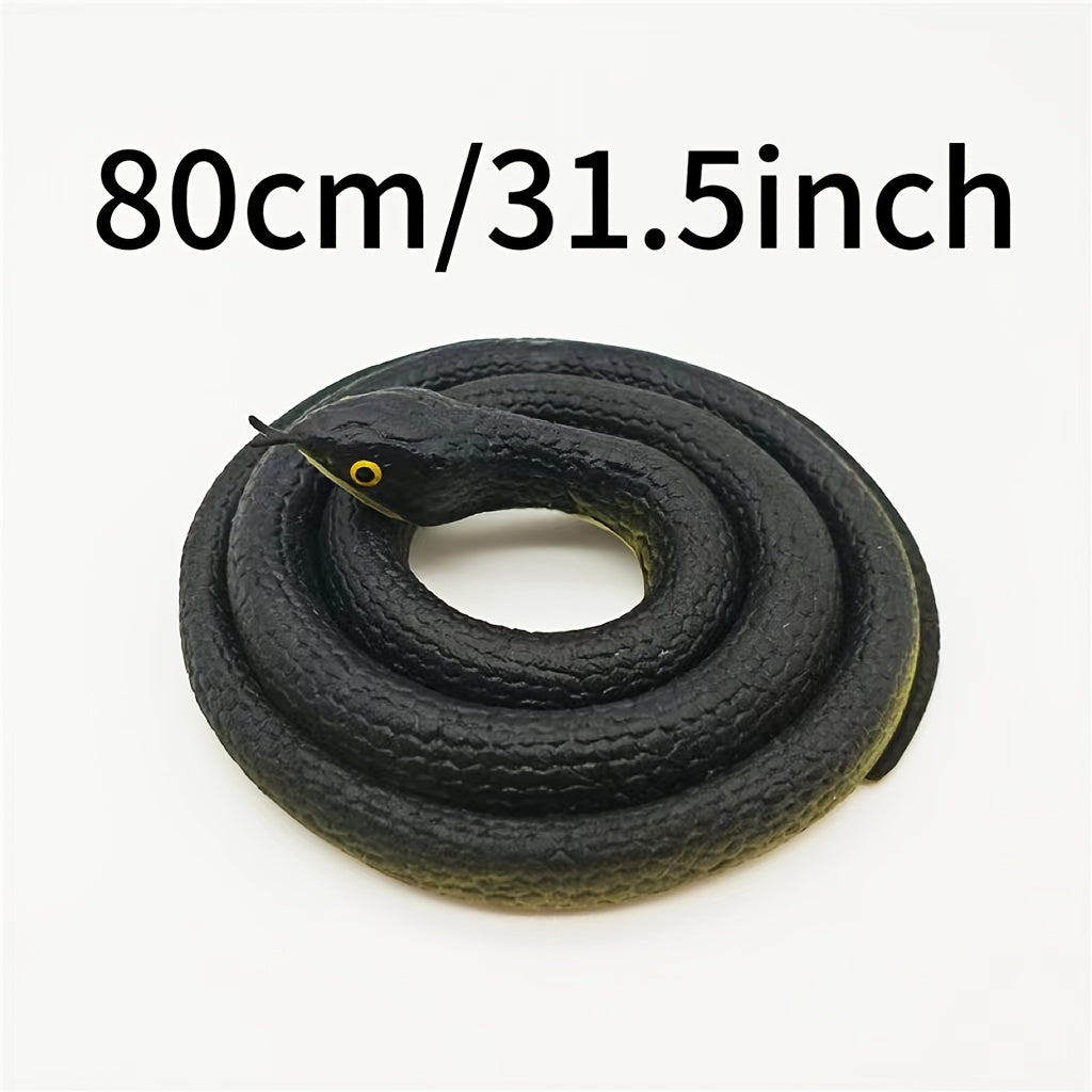 Rubber Snake Prank Toy with String Clip