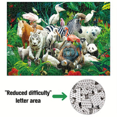 1000 Pieces Animals Puzzle Educational Fun Game Toy For Adults Kids Teens