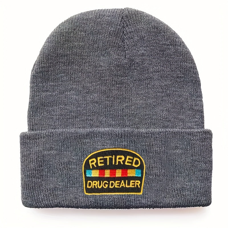 Embroidery Knitted Hat Warm Beanie