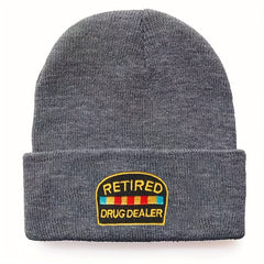 Embroidery Knitted Hat Warm Beanie