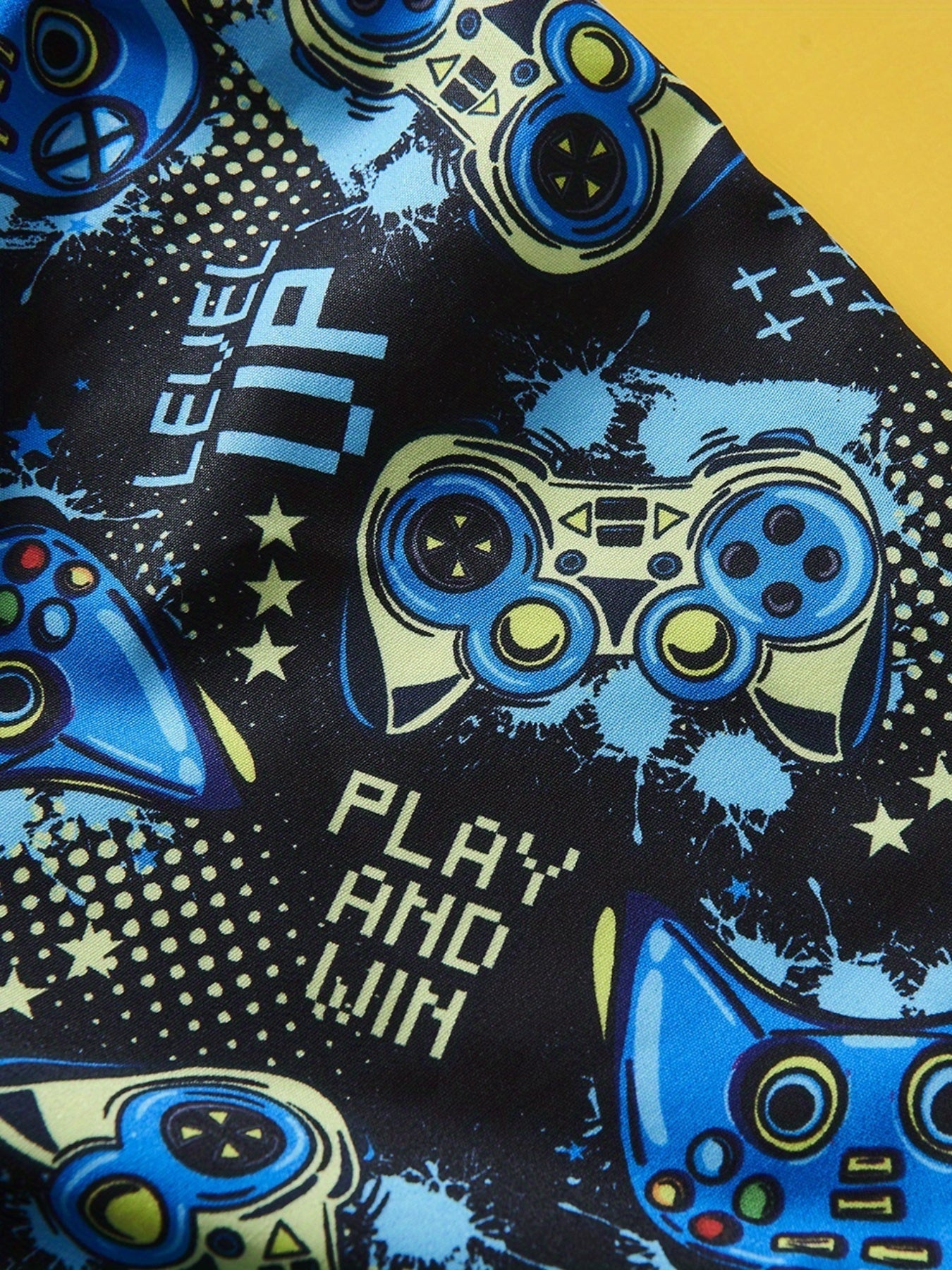 Boys Gamepad Print Shorts Comfortable Summer Clothes