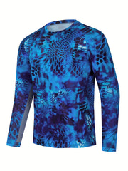 Men's Graphic Print UPF 50 Sun Protection Jacket