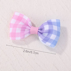 10pcs Unicorn Print Bow Hair Clip Prom Girls Hair Accessories