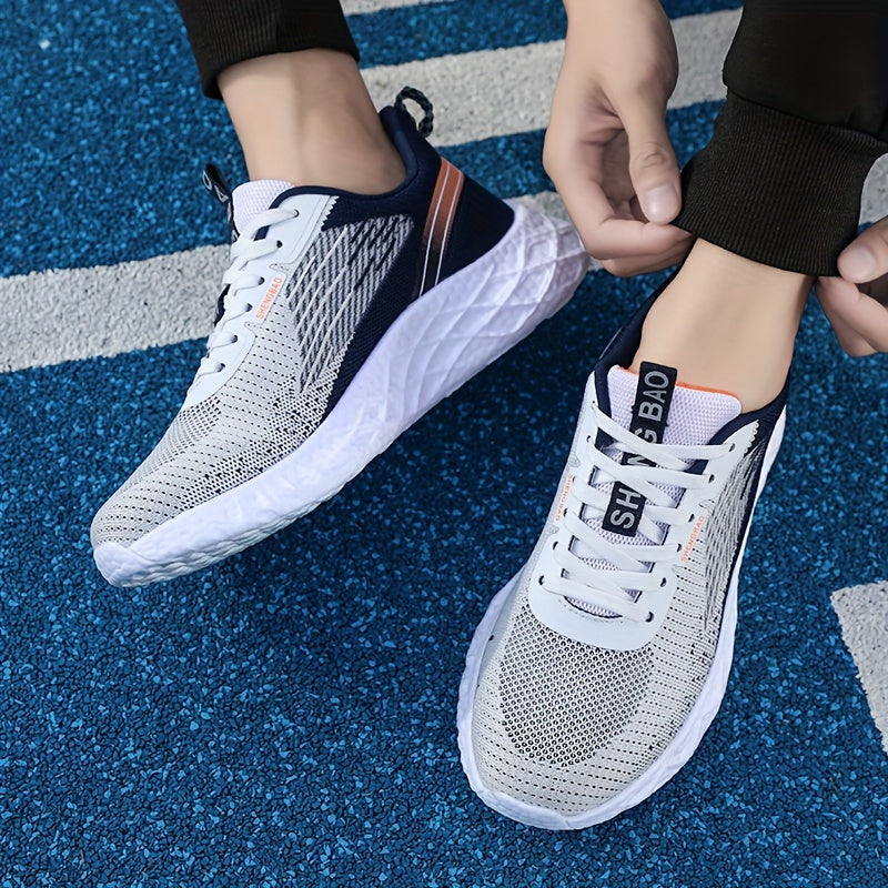 Men's Breathable Running Shoes Non Slip Sneakers For Outdoor Activities