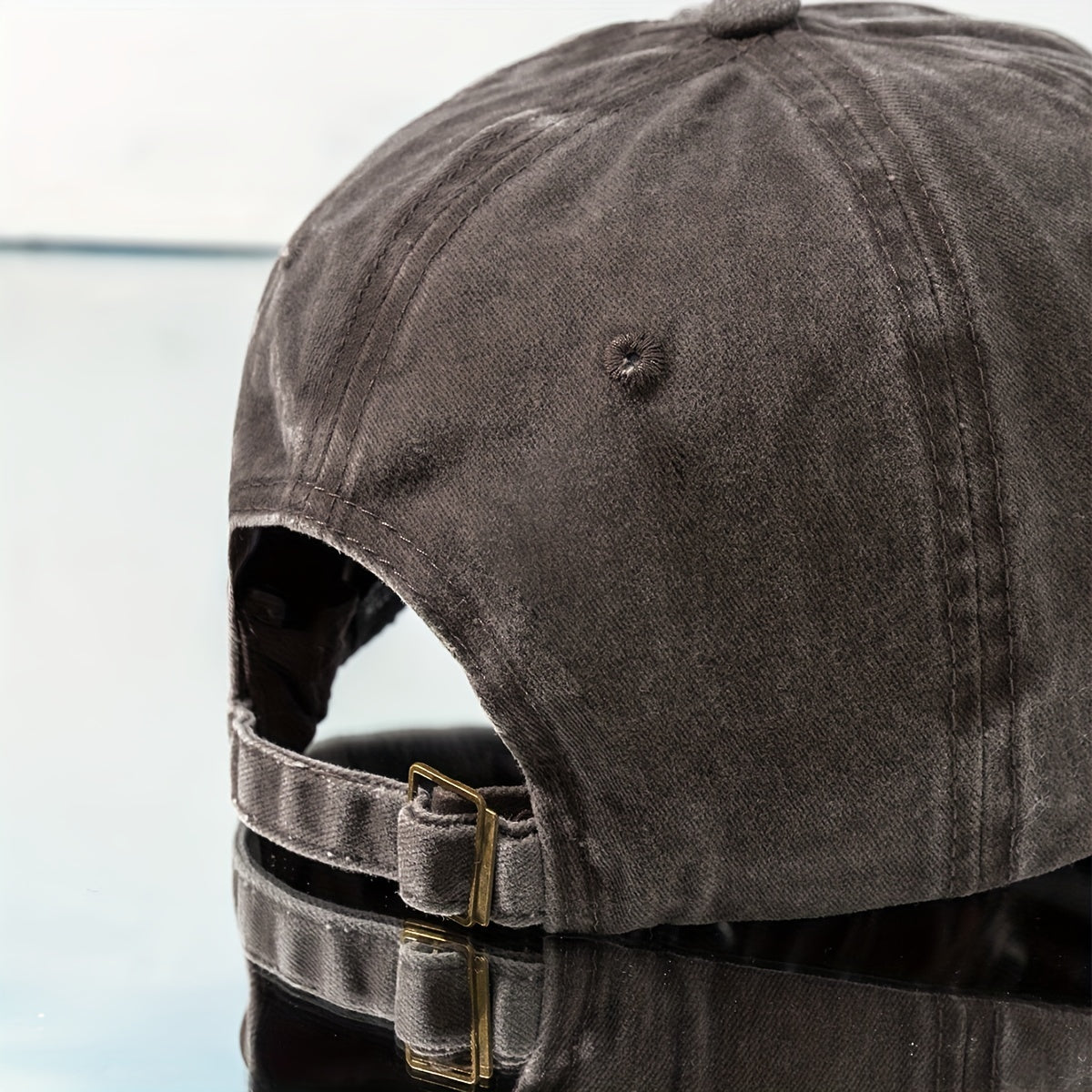 Washed Cotton Dad Baseball Cap Label Print Sports Hat
